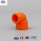 لوله های PPR نارنجی اتصالات فشرده سازی پلاستیک زانویی لوله کاهش دهنده 45 90 درجه